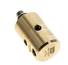 Draaidoorvoer G1/4'' Binnendraad X G1/4'' Buitendraad Linkshandig Messing 50bar Schurende Middelen