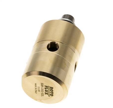 Draaidoorvoer G1/4'' Binnendraad X G1/4'' Buitendraad Linkshandig Messing 50bar Schurende Middelen