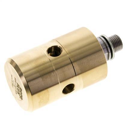 Draaidoorvoer G1/4'' Binnendraad X G1/4'' Buitendraad Linkshandig Messing 50bar Schurende Middelen