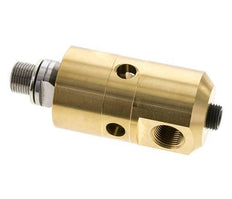 Draaidoorvoer G3/8'' Binnendraad X G3/8'' Buitendraad Linkshandig Messing 50bar