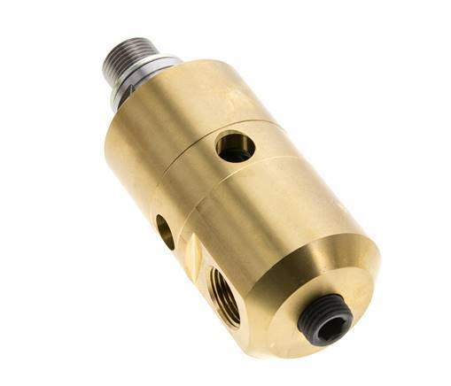 Draaidoorvoer G3/8'' Binnendraad X G3/8'' Buitendraad Linkshandig Messing 50bar