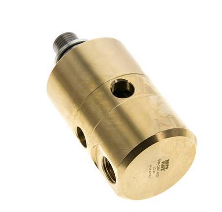 Draaidoorvoer G1/4'' Binnendraad X G1/4'' Buitendraad Messing 50bar Schurende Middelen
