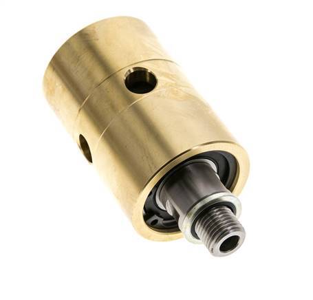 Draaidoorvoer G1/4'' Binnendraad X G1/4'' Buitendraad Messing 50bar Schurende Middelen