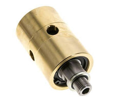 Draaidoorvoer G1/4'' Binnendraad X G1/4'' Buitendraad Messing 50bar Schurende Middelen