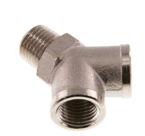 Y Fitting R1/4'' Male x G1/4'' Female nickel-plated 16bar (224.8psi) [2 Pieces]