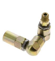 Draaidoorvoer 3/8'' NPT Buitendraad X 1/2'' NPT Binnendraad Z-Vormig Staal PTFE 350bar