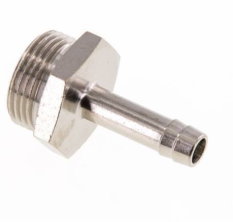 G 3/4'' Male x 9mm Nickel plated Brass Hose barb 16 Bar [2 Pieces]