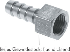 G 1/8'' x 9mm Nickel plated Brass Hose barb 16 Bar [5 Pieces]