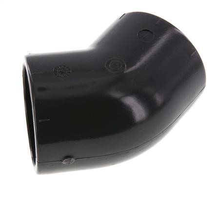 PVC 45deg Elbow Fitting Socket 63x75mm