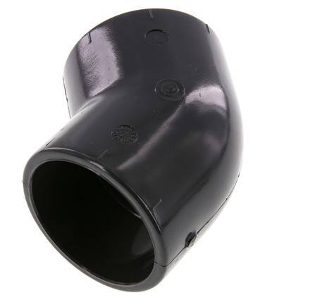 PVC 45deg Elbow Fitting Socket 63x75mm