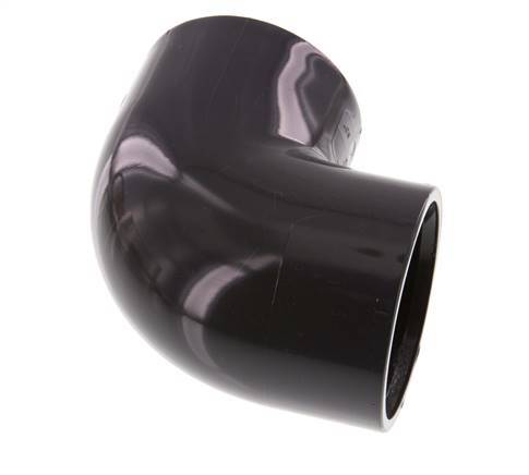 PVC 90deg Elbow Fitting Socket 63x74mm [2 Pieces]