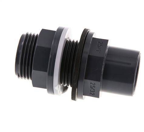 PVC Bulkhead Fitting Socket 25x32mm