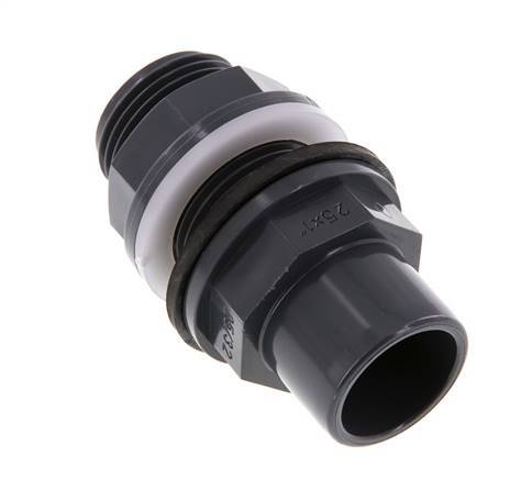 PVC Bulkhead Fitting Socket 25x32mm