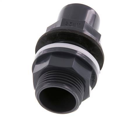 PVC Bulkhead Fitting Socket 25x32mm