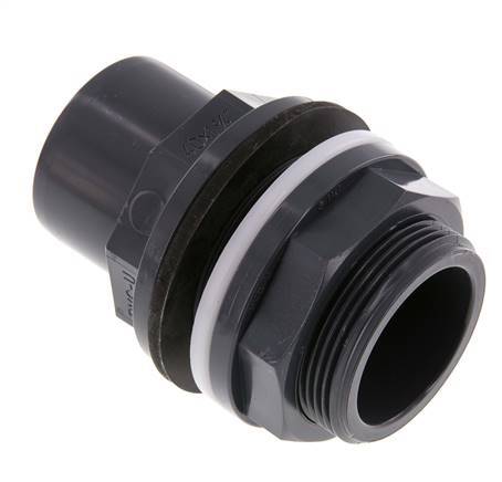 PVC Bulkhead Fitting Socket 40x50mm