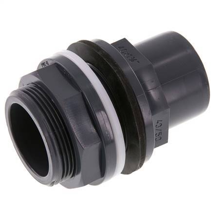 PVC Bulkhead Fitting Socket 40x50mm