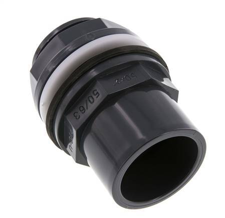 PVC Bulkhead Fitting Socket 50x63mm