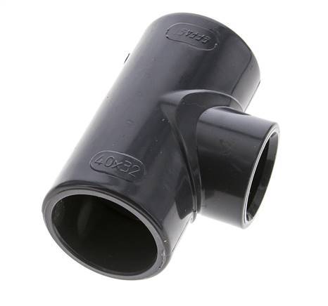 PVC Reducing Tee Fitting Socket 40 to 32mm [2 Pieces]