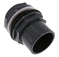 PVC Bulkhead Fitting Socket 63x75mm