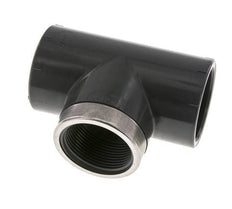 PVC Tee Fitting Female Socket 50mm x Female Rp1-1/2''
