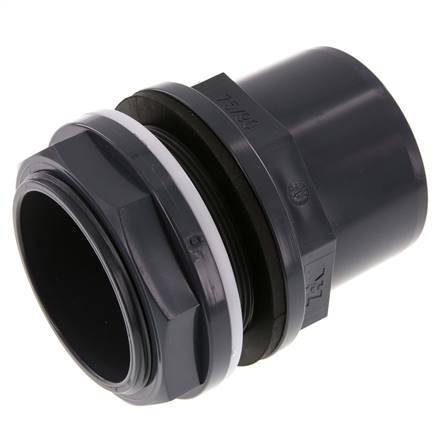 PVC Bulkhead Fitting Socket 75x90mm