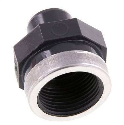 PVC Fitting Male Socket 25mm x Female Rp 1'' [2 Pieces]