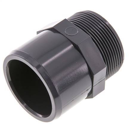 PVC Fitting Female Socket 50x63mm x Male G 2'' [2 Pieces]