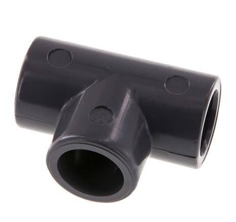 PVC Tee Fitting Socket 16x23mm [5 Pieces]