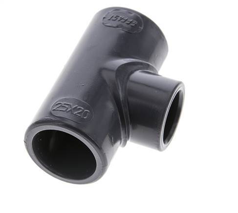 PVC Reducing Tee Fitting Socket 25 to 20mm [2 Pieces]