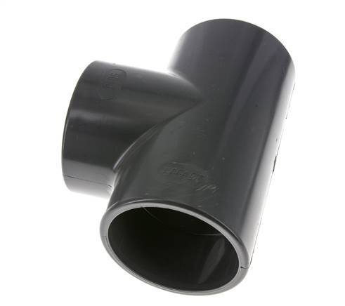 PVC Tee Fitting Female Socket 90mm x Female Rp3''