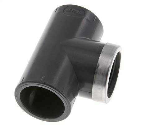 PVC Tee Fitting Female Socket 32mm x Female Rp1''