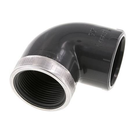 PVC 90deg Elbow Fitting Female Socket 40x51mm x Female Rp 1 1/4''