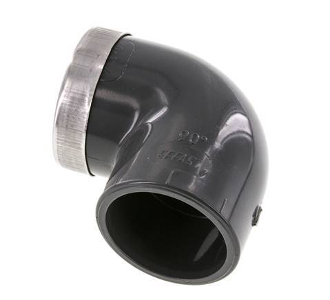 PVC 90deg Elbow Fitting Female Socket 40x51mm x Female Rp 1 1/4''