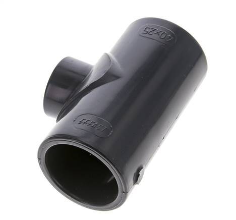 PVC Reducing Tee Fitting Socket 40 to 25mm [2 Pieces]