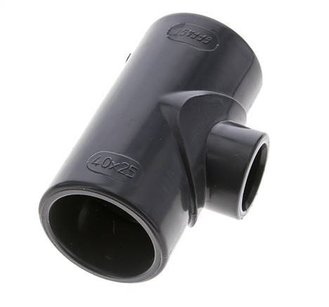 PVC Reducing Tee Fitting Socket 40 to 25mm [2 Pieces]