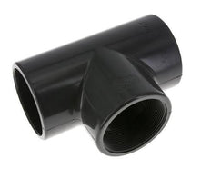 PVC Tee Fitting Female Socket 75mm x Female Rp2-1/2''