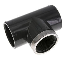 PVC Tee Fitting Female Socket 63mm x Female Rp2''