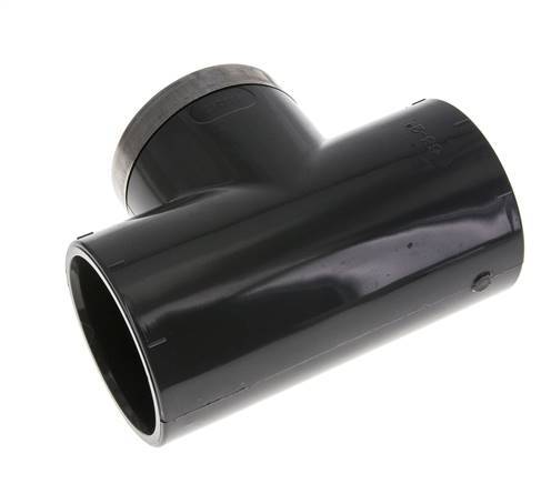 PVC Tee Fitting Female Socket 63mm x Female Rp2''