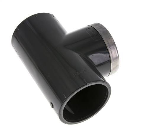 PVC Tee Fitting Female Socket 63mm x Female Rp2''