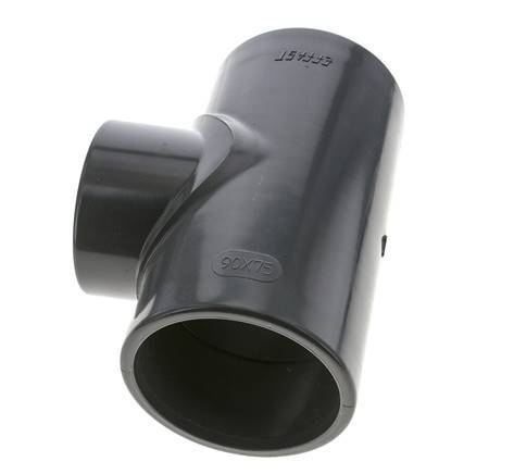 PVC Reducing Tee Fitting Socket 90 to 75mm