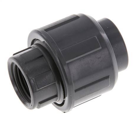 PVC Union Fitting Female Socket 16mm x Female Rp 3/8'' EPDM