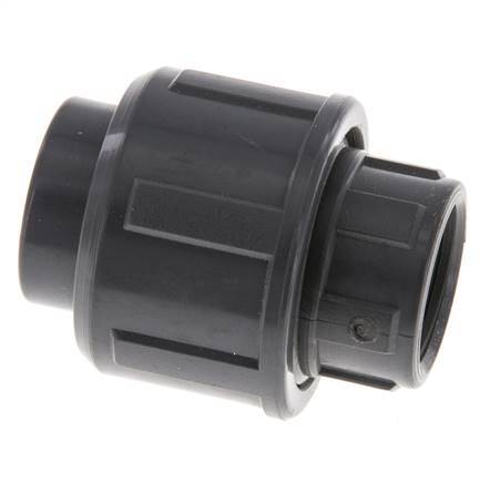 PVC Union Fitting Female Socket 16mm x Female Rp 3/8'' EPDM