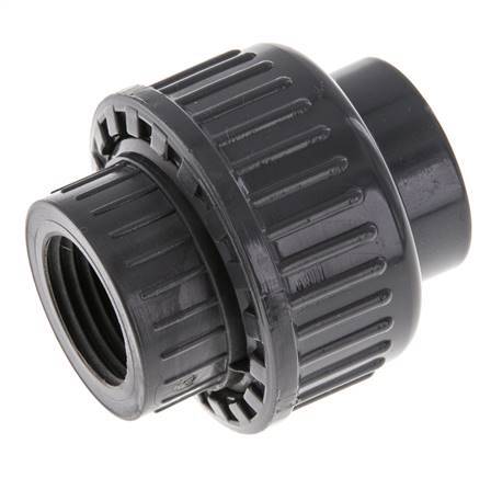 PVC Union Fitting Female Socket 20mm x Female Rp 1/2'' EPDM