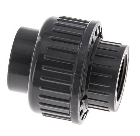 PVC Union Fitting Female Socket 20mm x Female Rp 1/2'' EPDM