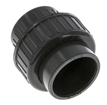 PVC Union Fitting Female Socket 50mm x Female Rp 1-1/2'' EPDM