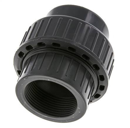 PVC Union Fitting Female Socket 50mm x Female Rp 1-1/2'' EPDM