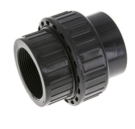 PVC Union Fitting Female Socket 63mm x Female Rp 2'' EPDM