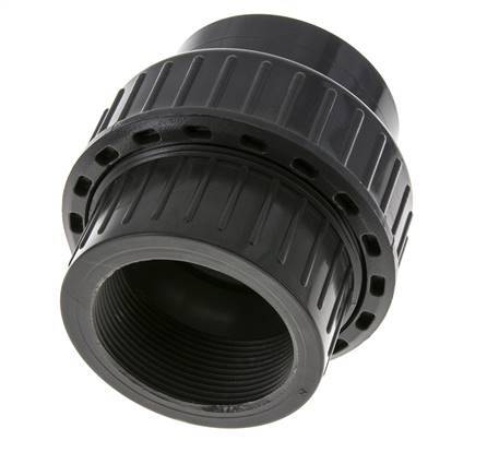 PVC Union Fitting Female Socket 63mm x Female Rp 2'' EPDM