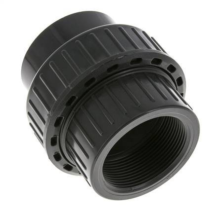 PVC Union Fitting Female Socket 63mm x Female Rp 2'' FKM