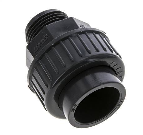 PVC Union Fitting Female Socket 32mm x Male R 1'' EPDM